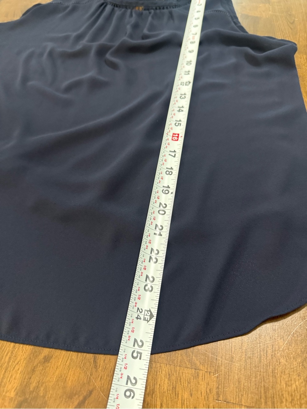 LOFT Navy Crochet-Trim Sleeveless Camisole - Picture 6 of 6